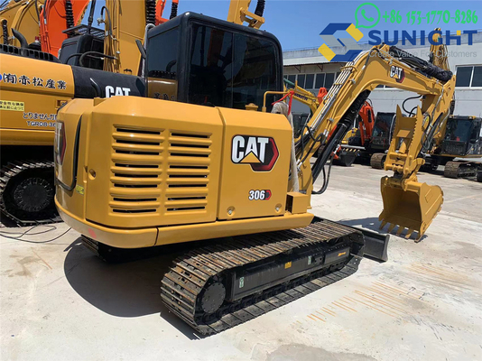 Excavateur d'occasion CAT 306E Excellent état Temps de travail court 6 tonnes Excavateur d'occasion