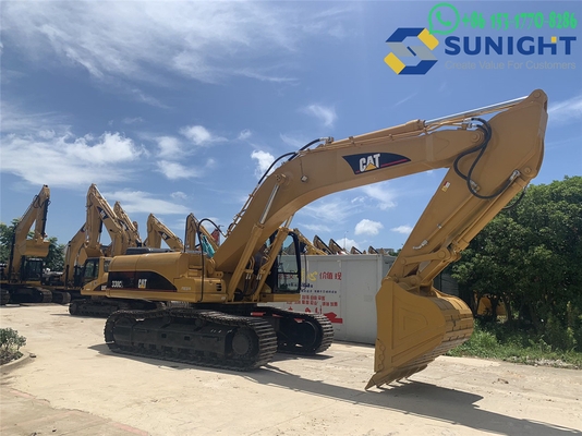 Excavateur hydraulique pour machines de construction CAT 330CL d'occasion en stock avec des heures de travail réduites