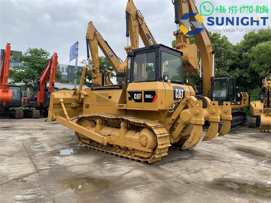 Excavatrices d'occasion CAT D6G Japon Bulldozers originaux Machines d'ingénierie Équipement de pelletage et de remplissage du sol CAT D6G